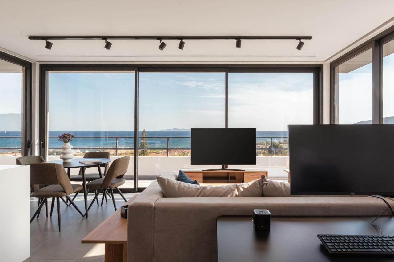Sounio Panoramic Loft Apartment Соунио Екстериор снимка