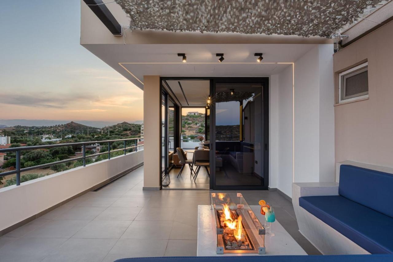 Sounio Panoramic Loft Apartment Соунио Екстериор снимка