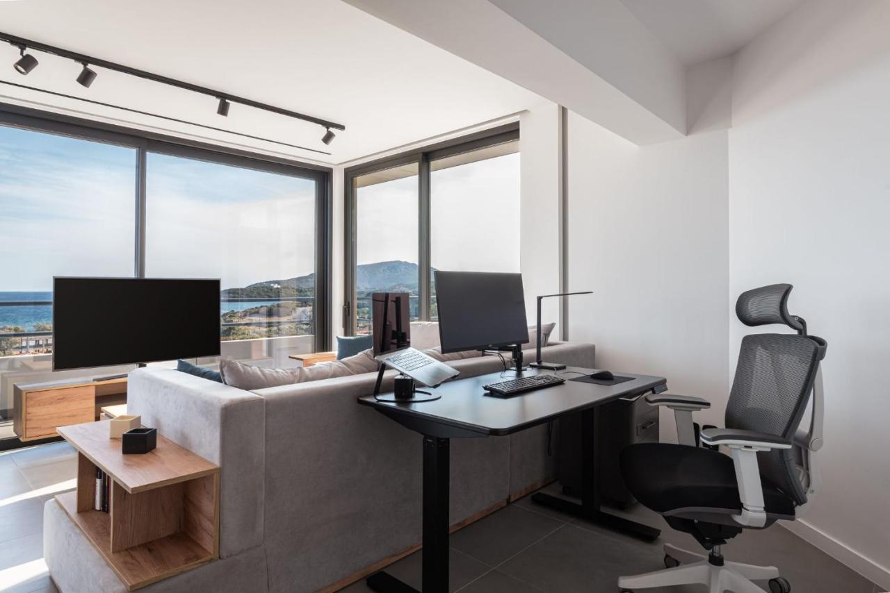 Sounio Panoramic Loft Apartment Соунио Екстериор снимка