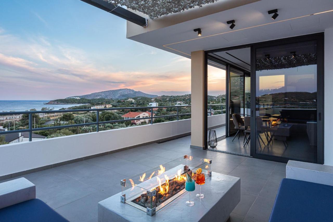 Sounio Panoramic Loft Apartment Соунио Екстериор снимка